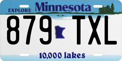 MN license plate 879TXL
