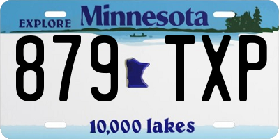 MN license plate 879TXP