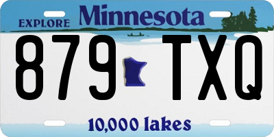 MN license plate 879TXQ