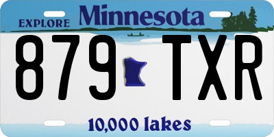 MN license plate 879TXR