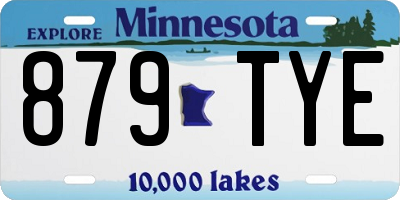 MN license plate 879TYE