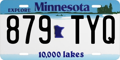 MN license plate 879TYQ