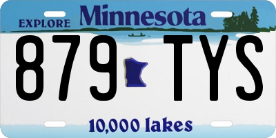 MN license plate 879TYS