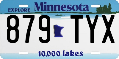 MN license plate 879TYX