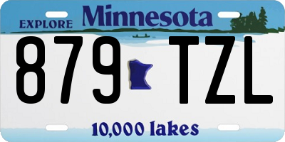 MN license plate 879TZL