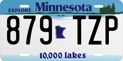 MN license plate 879TZP
