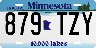 MN license plate 879TZY