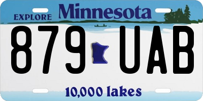 MN license plate 879UAB