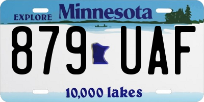 MN license plate 879UAF