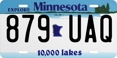 MN license plate 879UAQ