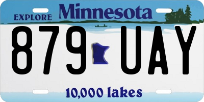 MN license plate 879UAY