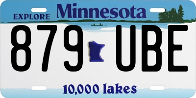 MN license plate 879UBE