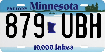 MN license plate 879UBH