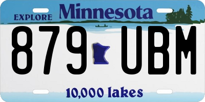 MN license plate 879UBM