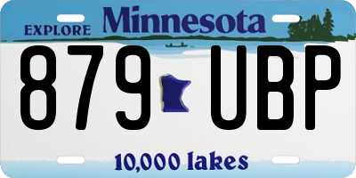 MN license plate 879UBP