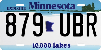 MN license plate 879UBR