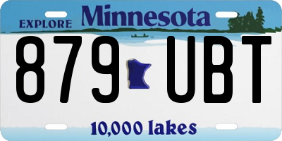 MN license plate 879UBT