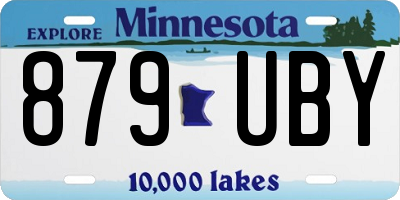 MN license plate 879UBY