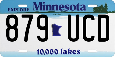 MN license plate 879UCD