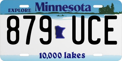 MN license plate 879UCE