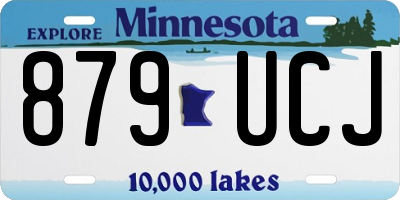 MN license plate 879UCJ