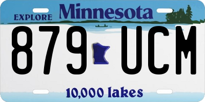 MN license plate 879UCM