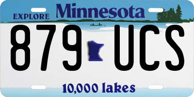 MN license plate 879UCS