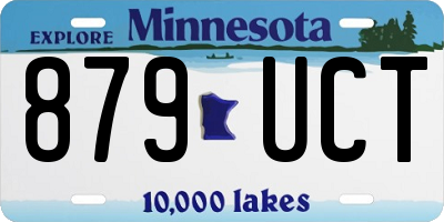 MN license plate 879UCT