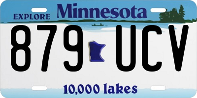 MN license plate 879UCV