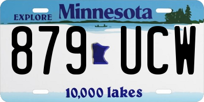 MN license plate 879UCW