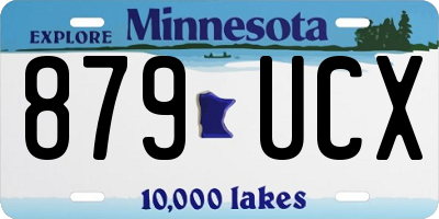 MN license plate 879UCX