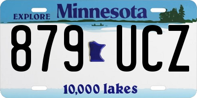 MN license plate 879UCZ