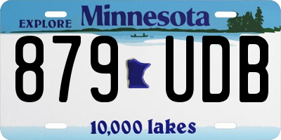 MN license plate 879UDB
