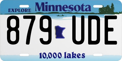 MN license plate 879UDE
