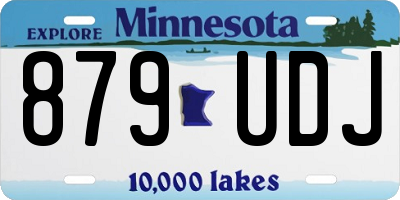 MN license plate 879UDJ