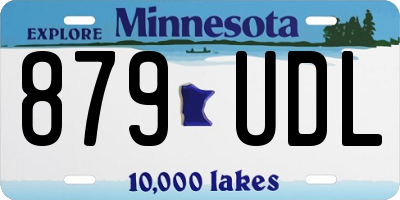 MN license plate 879UDL