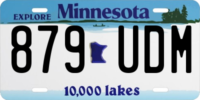 MN license plate 879UDM