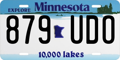 MN license plate 879UDO