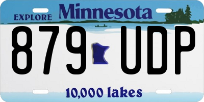 MN license plate 879UDP