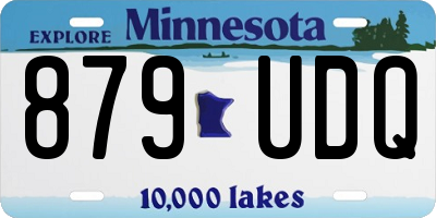 MN license plate 879UDQ