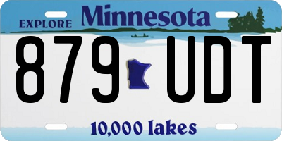 MN license plate 879UDT