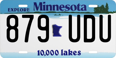 MN license plate 879UDU