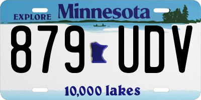MN license plate 879UDV