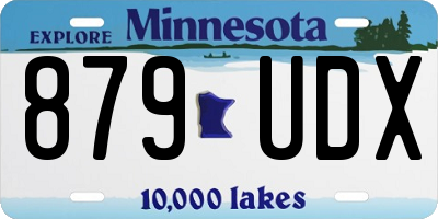 MN license plate 879UDX