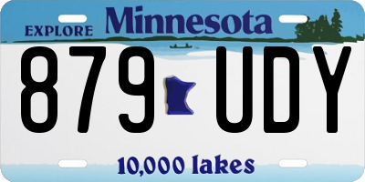 MN license plate 879UDY