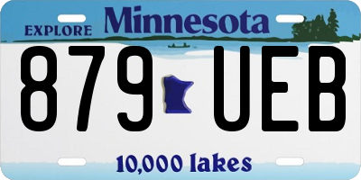 MN license plate 879UEB