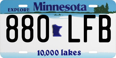 MN license plate 880LFB