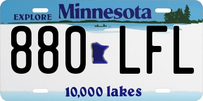 MN license plate 880LFL