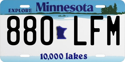 MN license plate 880LFM