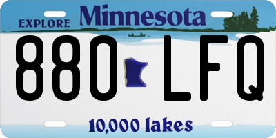 MN license plate 880LFQ